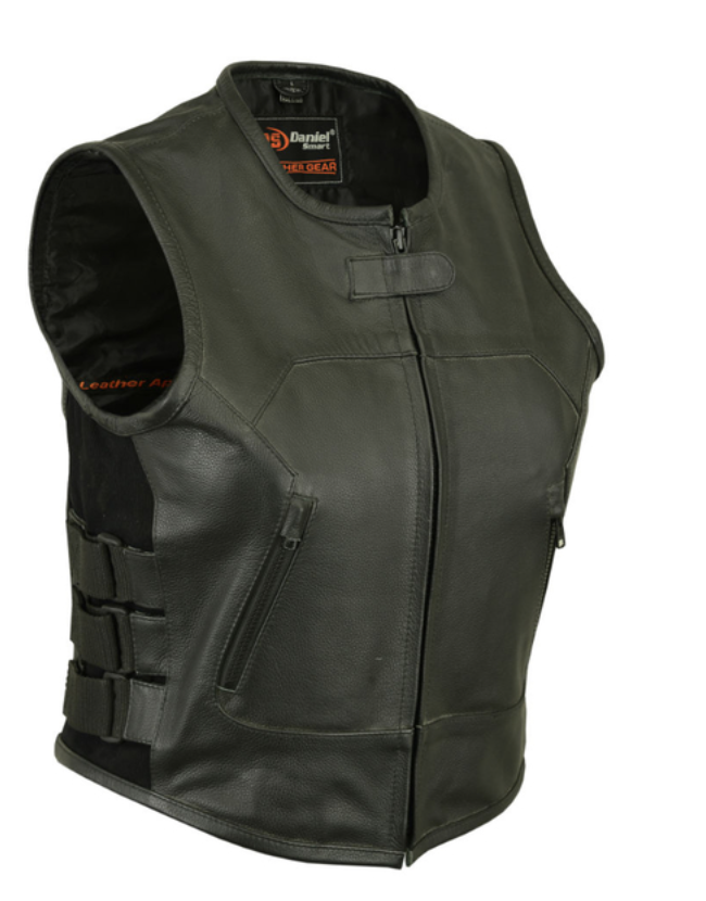 SWAT Team - Women's Leather Motorcycle Vest